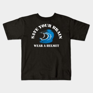 Wear A Helmet Kids T-Shirt
